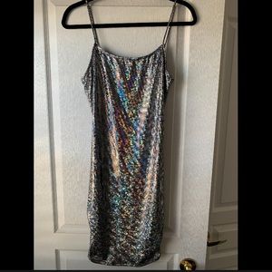 **BLOWOUT SALE $20 OR LESS** Glitzy silver dress